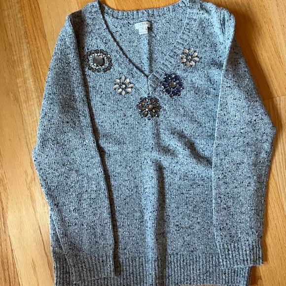 J.Crew Wool V-neck Pullover Sweater - Picture 5 of 9